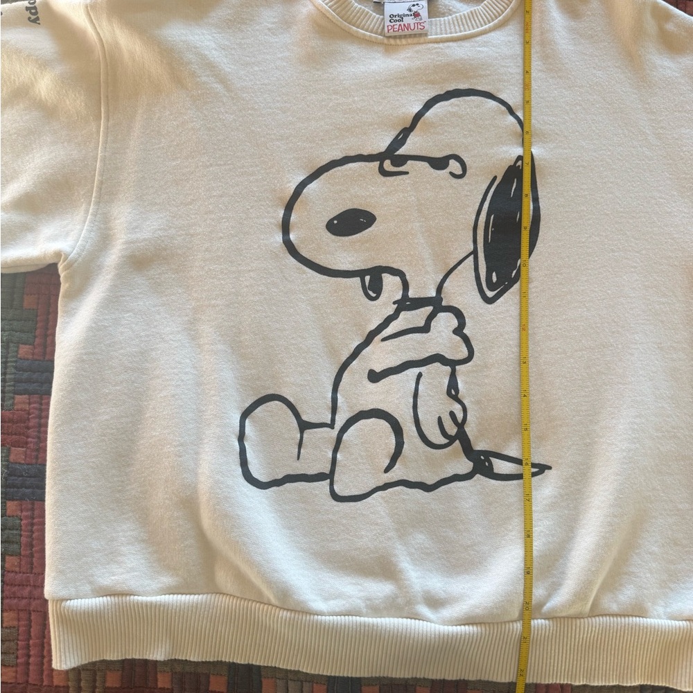 Zara Cream Snoopy Peanuts Sweatshirt - Picture 6 of 6